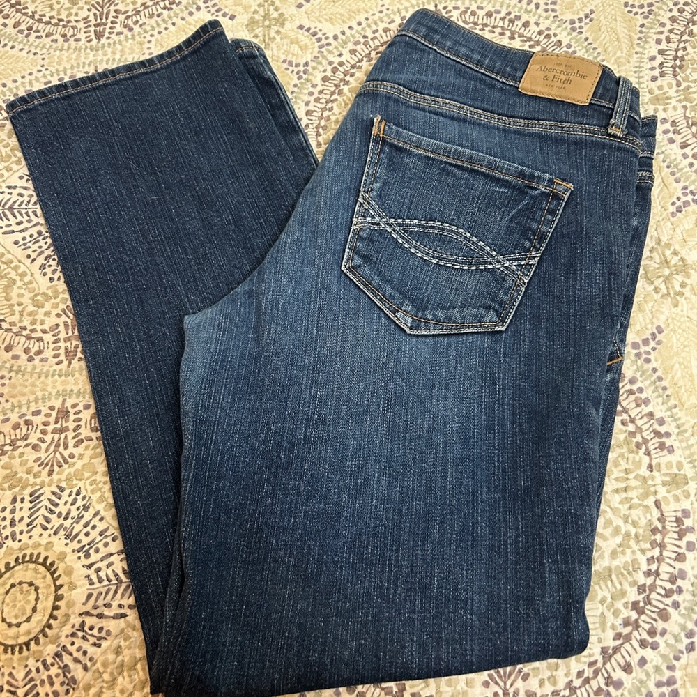 Abercrombie & Fitch Indigo Straight Leg Jeans